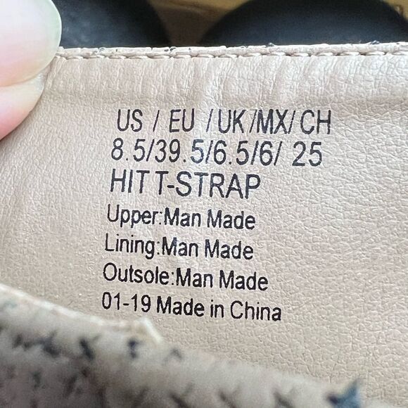 Kenneth Cole Womens Hit T-Strap Taupe T-Strap Heels Size 8,5 - Picture 13 of 16